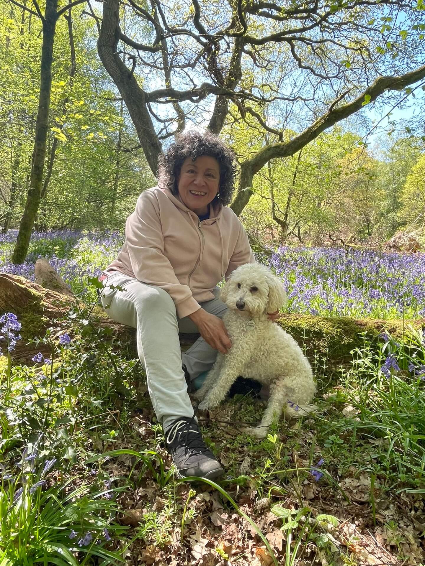 Cheryl rezek with her dog
